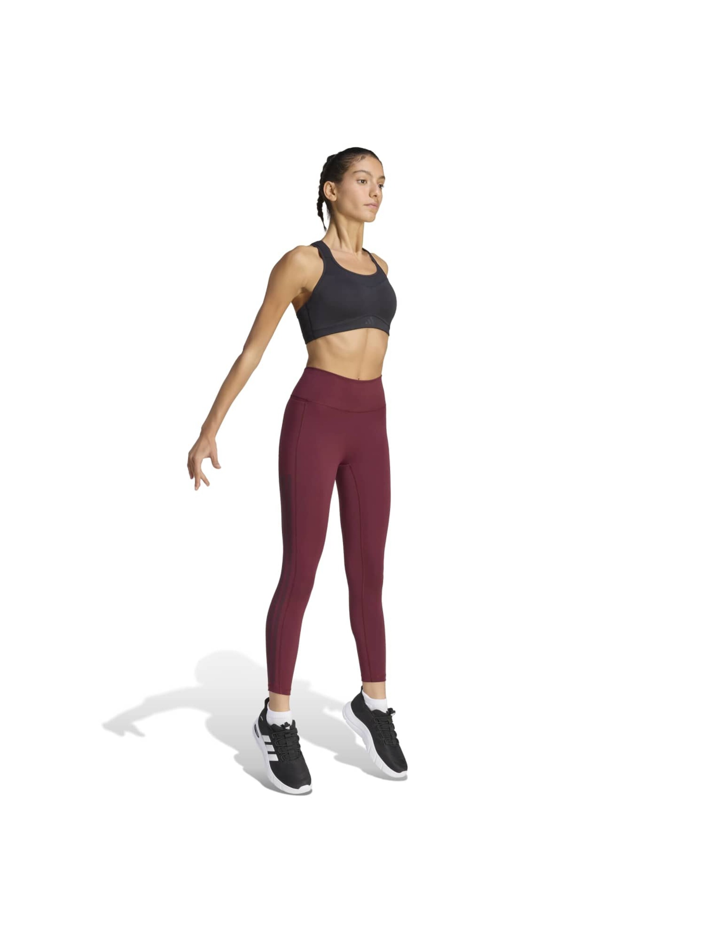 Skinny Pantaloni sport 'OPT' de la ADIDAS PERFORMANCE pe roșu
