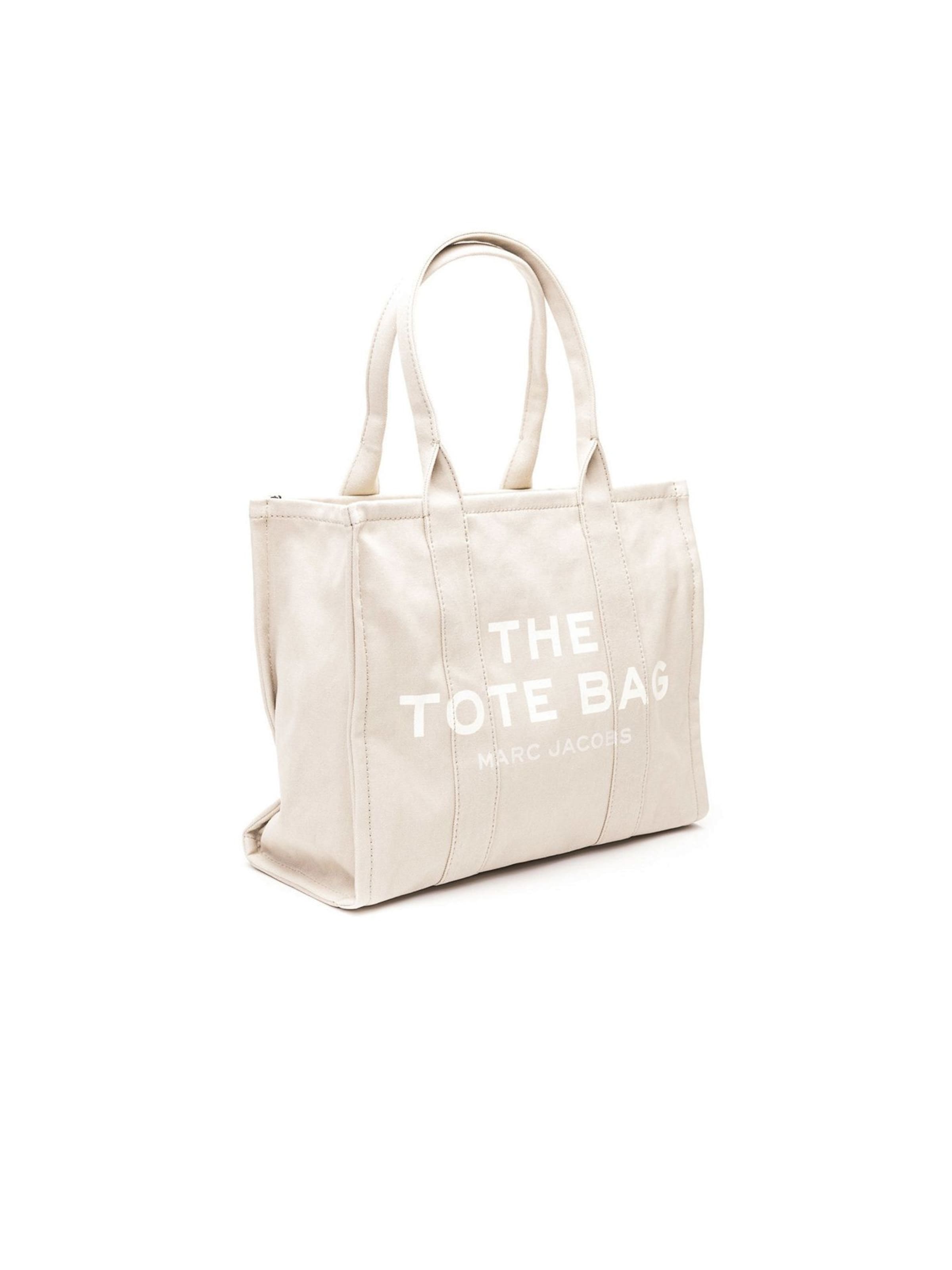 Marc Jacobs Shopper 'Shopping The Canvas Large Tote' in Beige
