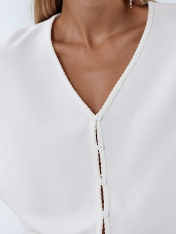 Busem Knit Cardigan in White
