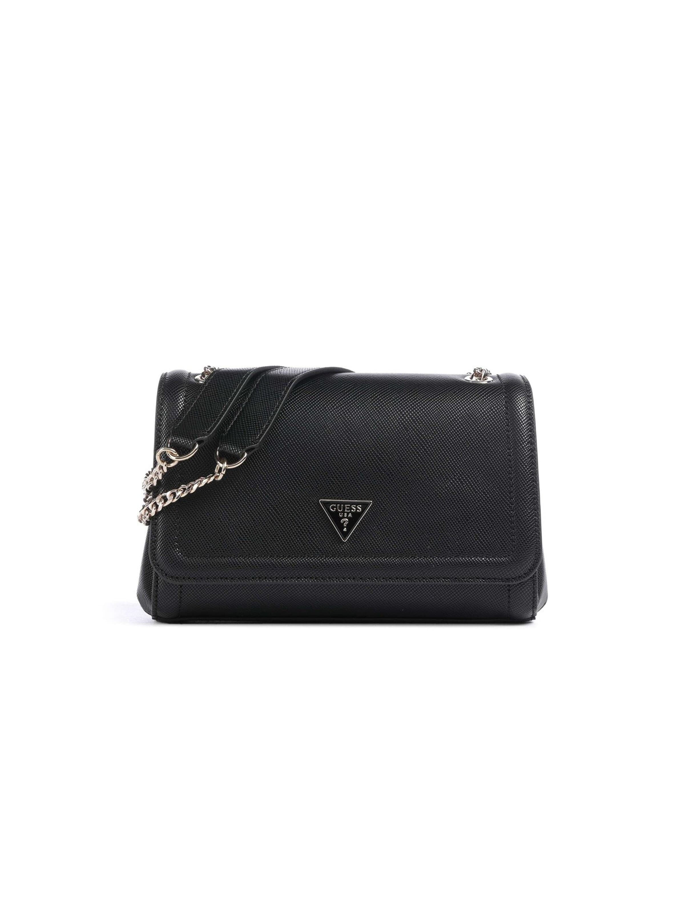 GUESS - Bolso de hombro 'Guess Crossbody Bag Bone' en negro: frente