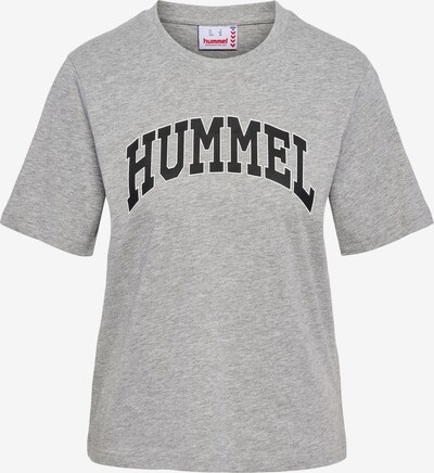 Hummel T-Shirt 'Gill' in graumeliert / schwarz / weiß, Produktansicht