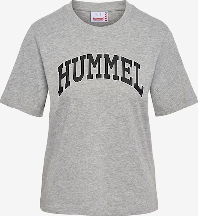 Hummel T-Shirt 'Gill' in graumeliert / schwarz / weiß, Produktansicht