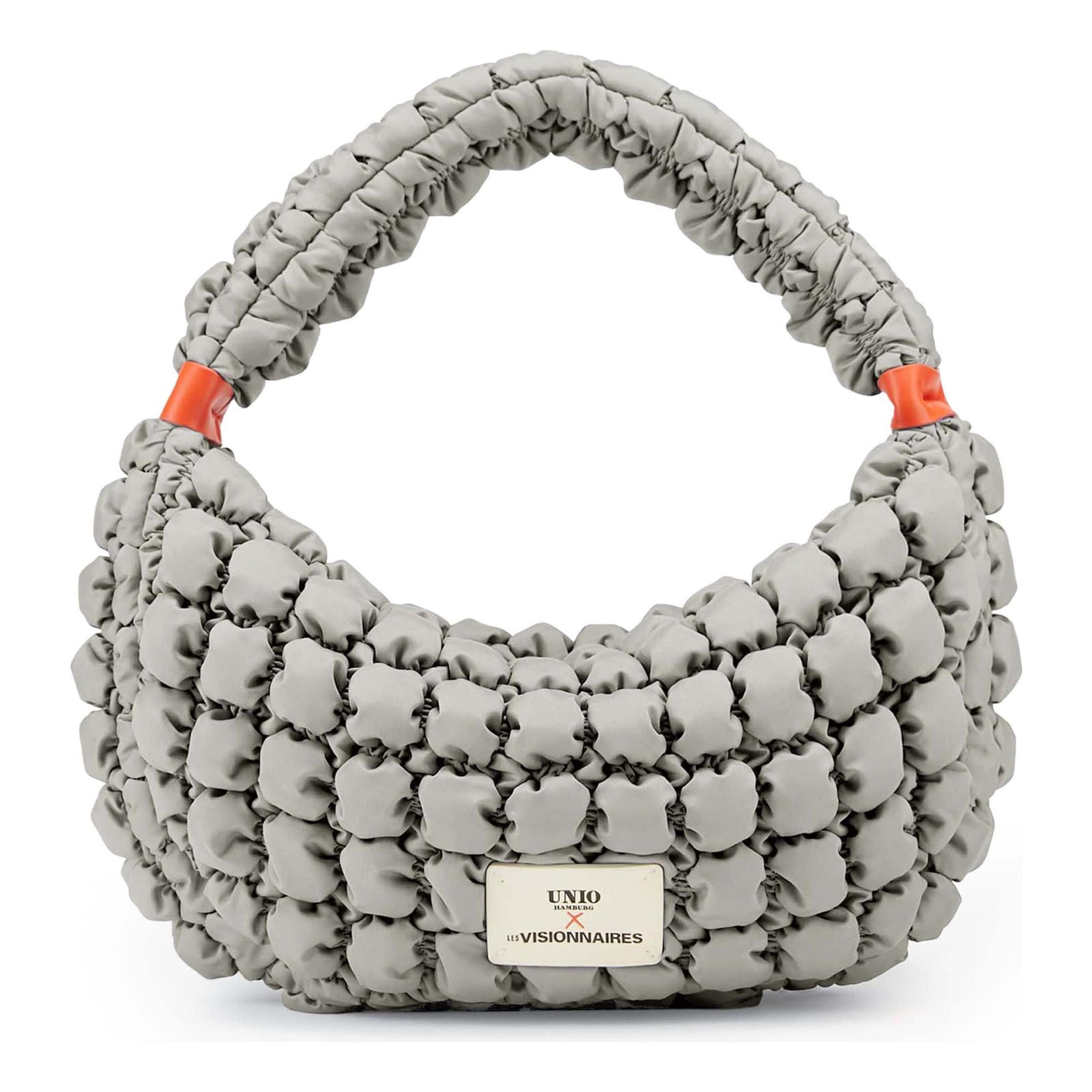 Borsa a spalla 'Unio Banana ' di Les Visionnaires in grigio: frontale