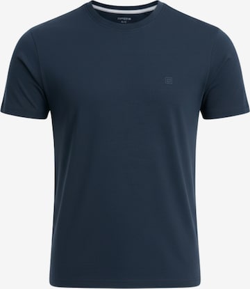 Ombre T-Shirt in Blau: Vorderseite