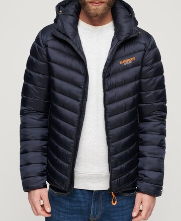 Superdry Winter Jacket 'Fuji' in Blue: front