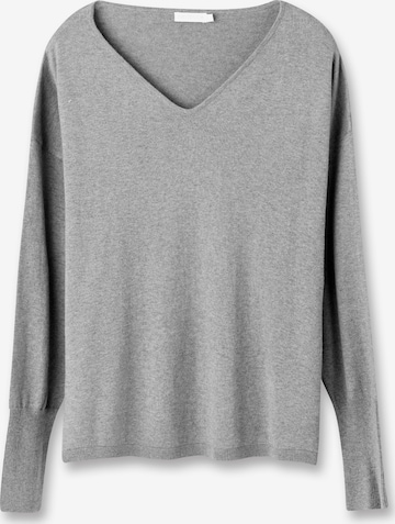 eve in paradise Pullover 'Gerda' (GOTS) in Grau: predná strana