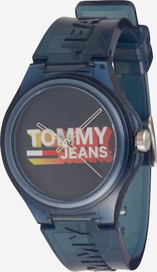 Tommy Jeans Analogais pulkstenis, krāsa - tumši zils / sinepjkrāsas / sarkans / balts, Preces skats