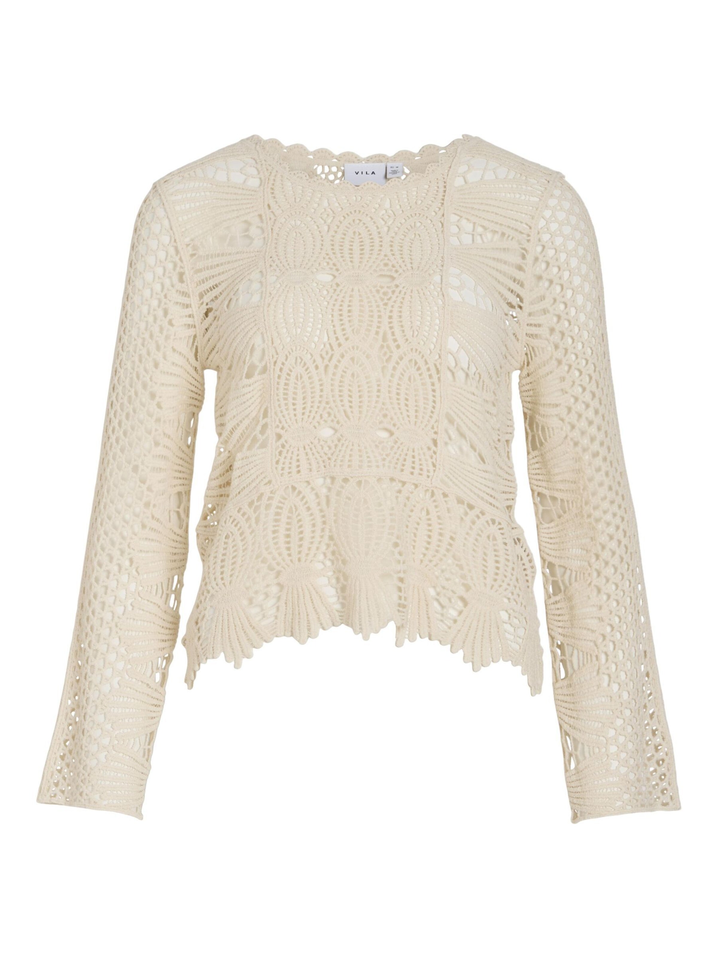 VILA Blouse in Beige: voorkant