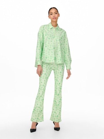 évasé Pantalon NEON & NYLON en vert