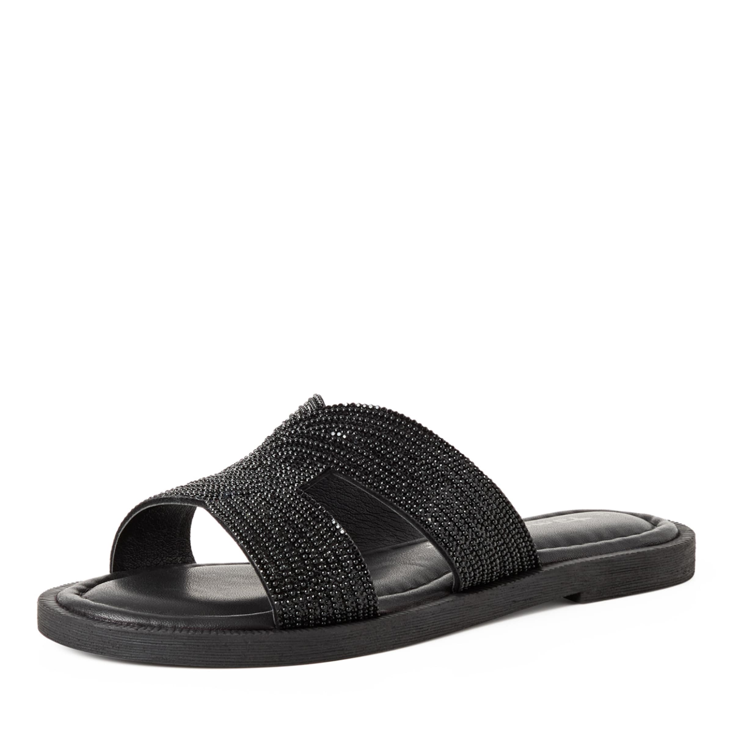 Tamaris Mules in Black: front