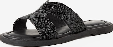Tamaris Mules in Black: front