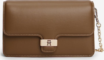 TOMMY HILFIGER Schoudertas 'HERITAGE' in Bruin: voorkant