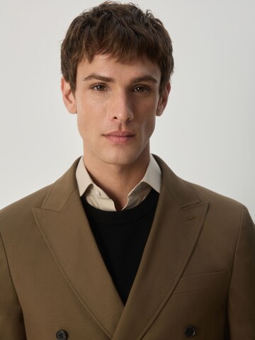 Coupe regular Veste de costume Next en marron