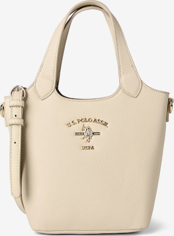 Cabas U.S. POLO ASSN. en blanc : devant