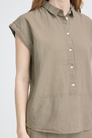 ICHI Blouse 'IHLINNO' in Beige
