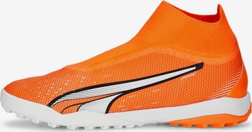 PUMA Soccer Cleats in Orange: front