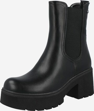 TATA Italia Chelsea boots 'STIVALETTI' in Zwart: voorkant