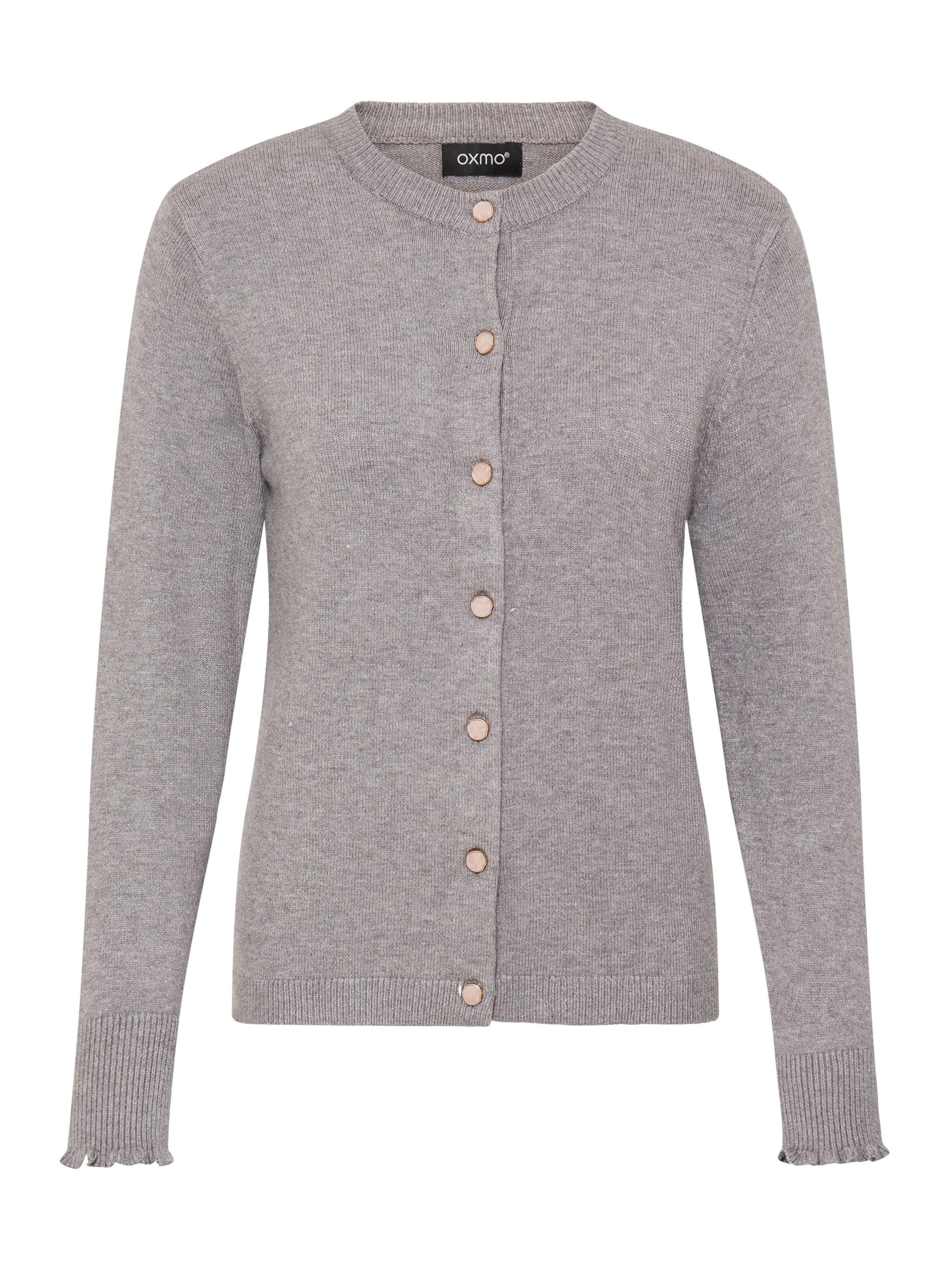 Oxmo Casaco de malha ' OXBMMNERA CARDIGAN ' em cinzento, Vista do artigo