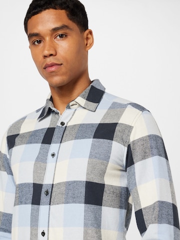 Only & Sons Slim fit Button Up Shirt 'Gudmund' in Blue