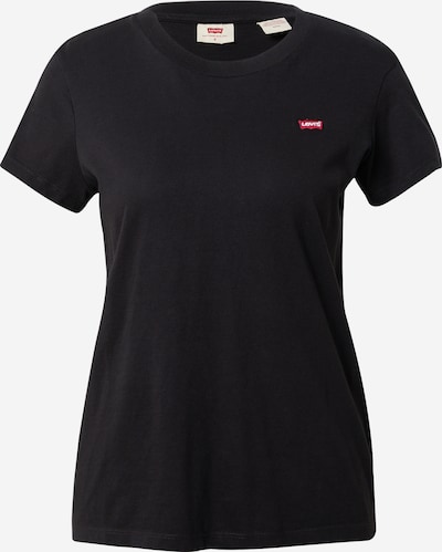 LEVI'S ® Majica 'The Perfect Tee' u vatreno crvena / crna / bijela, Pregled proizvoda