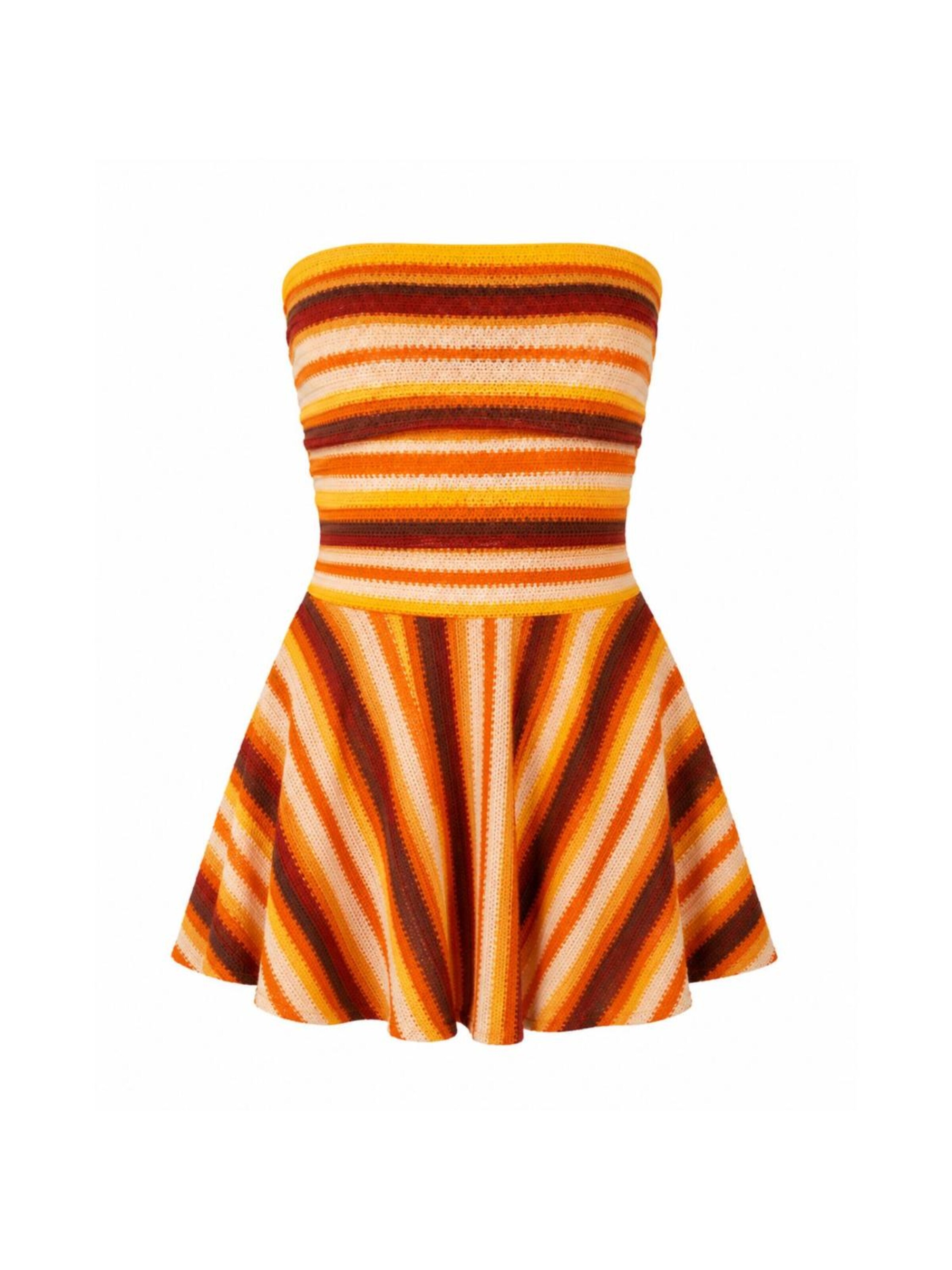 Carmen Says - Vestido de punto 'Sunlight' en amarillo: frente
