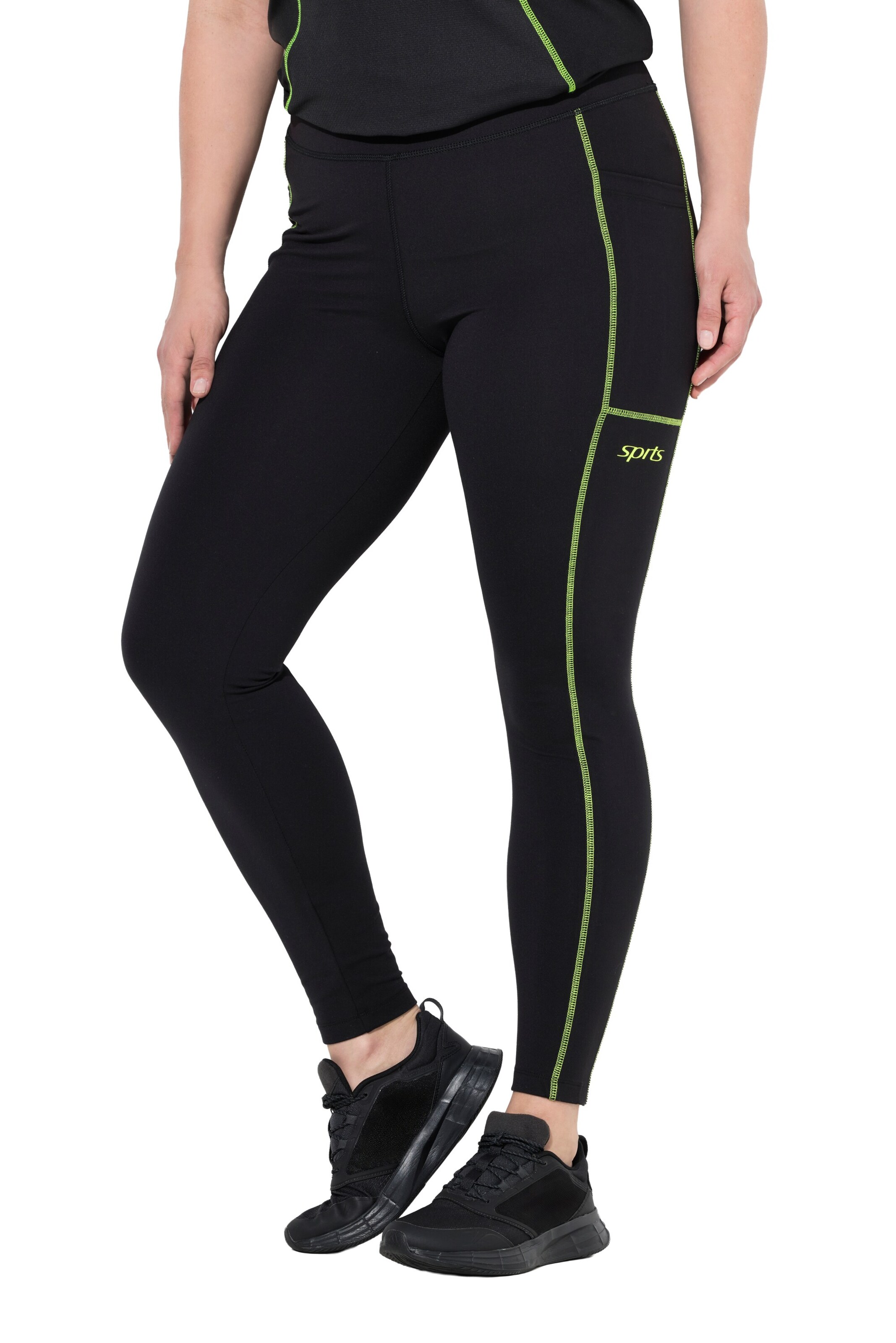 Ulla Popken Skinny Leggings in Green: front