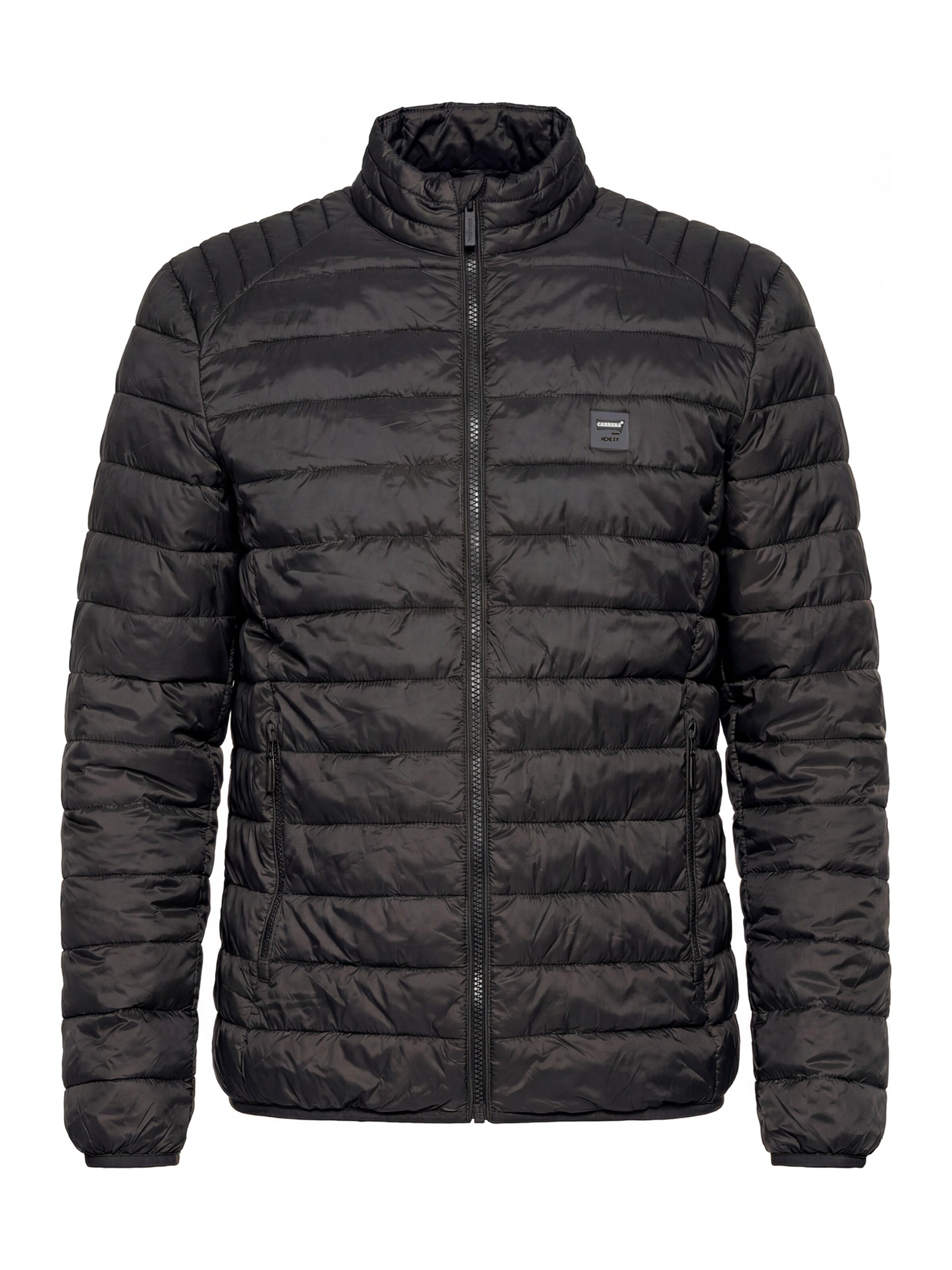 Carrera Jeans Outdoor jacket 'High-Neck' in Black: front