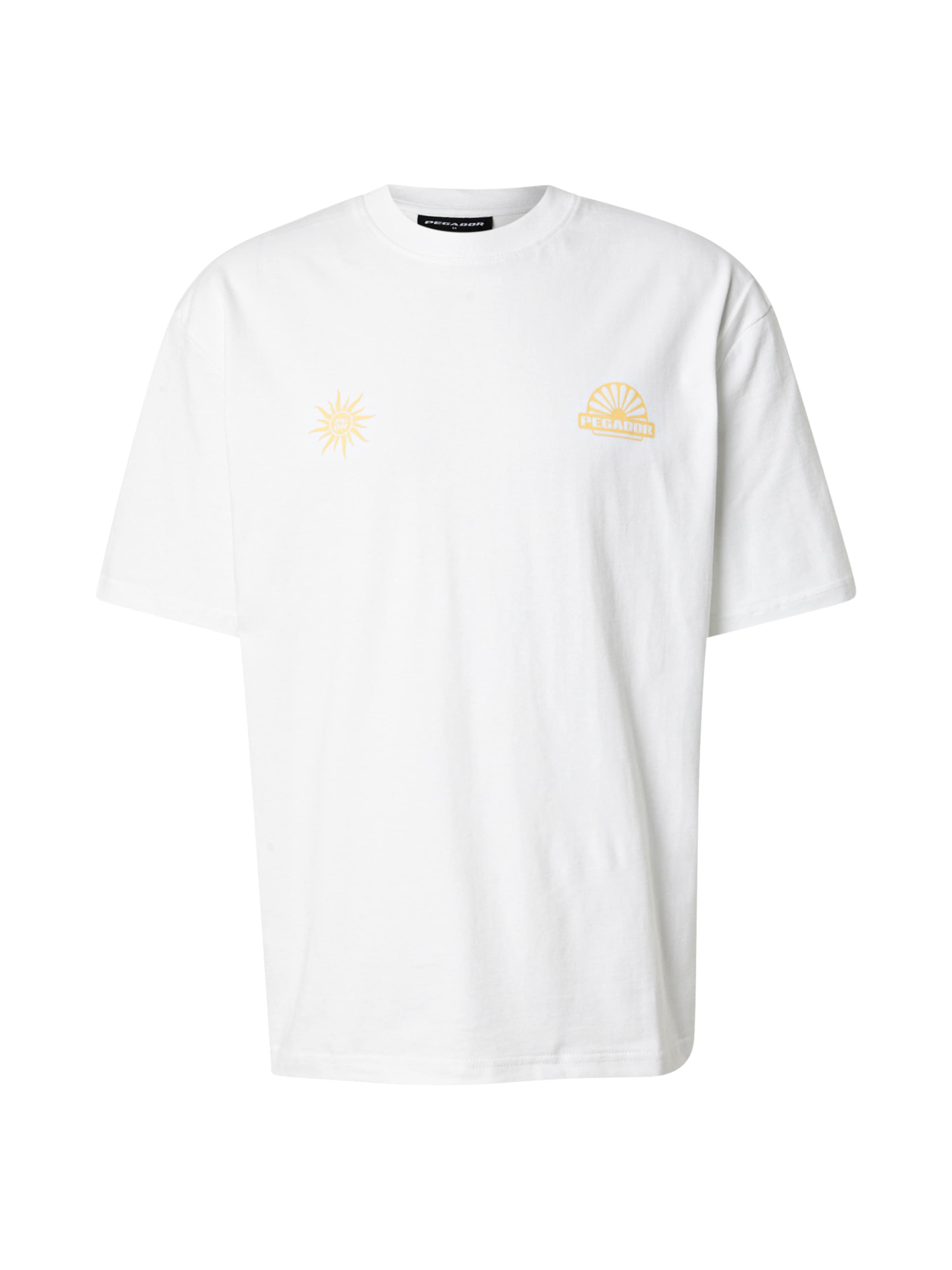 Pegador Μπλουζάκι 'Sanus' σε λευκό: μπροστά