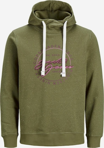 Sweat-shirt 'Woods' JACK & JONES en vert : devant