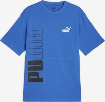 PUMA Функционална тениска 'POWER' в синьо: отпред