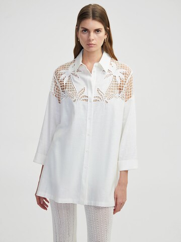 Ipekyol Blouse in Wit: voorkant