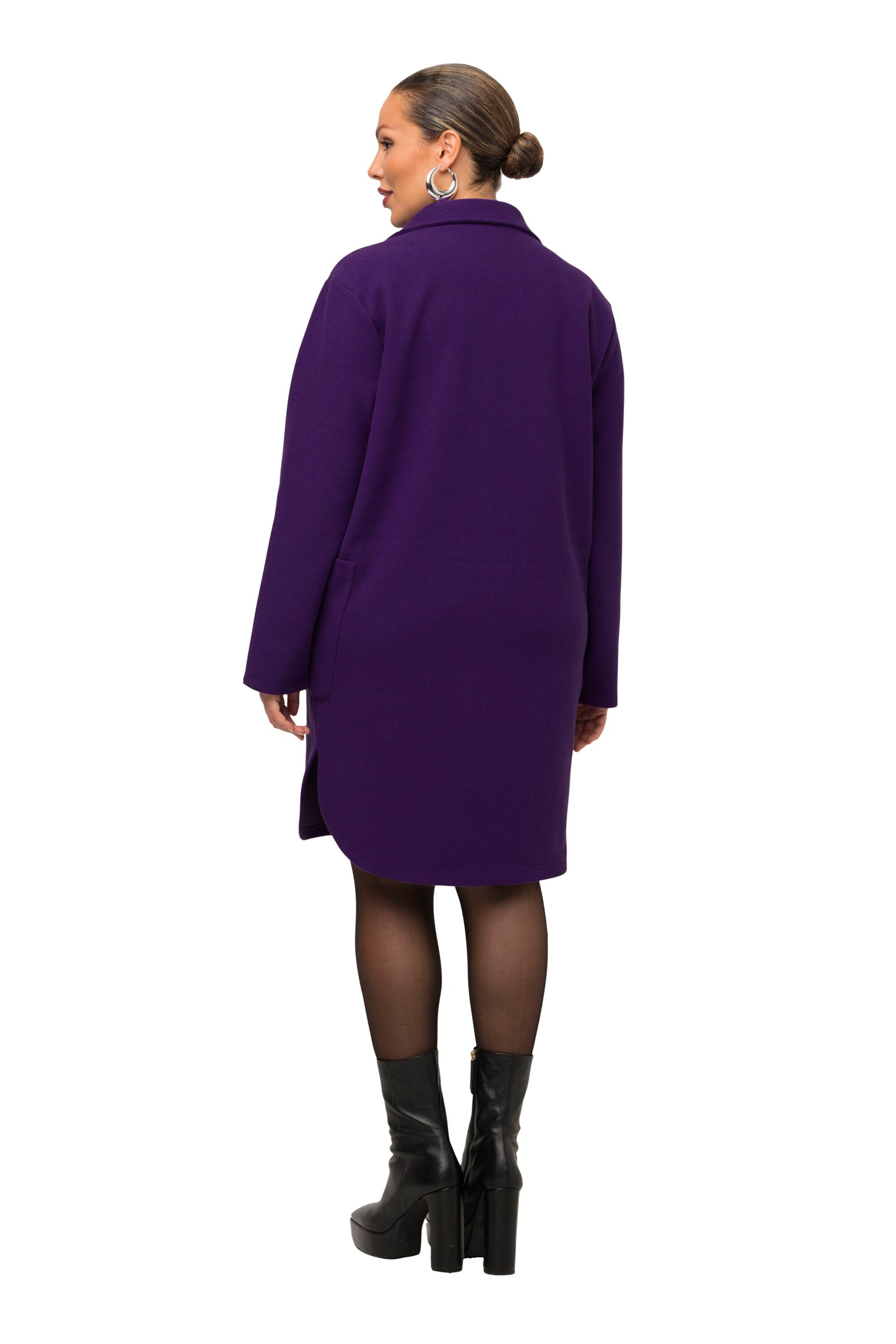 Ulla Popken Between-seasons coat in Purple