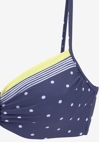 LASCANA T-shirt Bikini Top in Blue