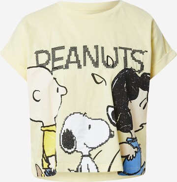 Frogbox Shirt 'Peanuts' in Geel: voorkant