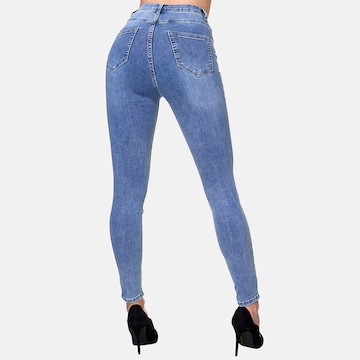 Skinny Jeans di Elara in blu