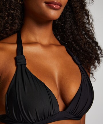 Hunkemöller Triangel Bikinitop 'Luxe' in Schwarz