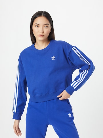 Bluză de molton 'Adicolor Classics' de la ADIDAS ORIGINALS pe albastru: față