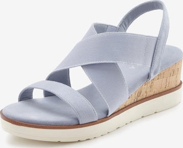 Sandales LASCANA en bleu : devant