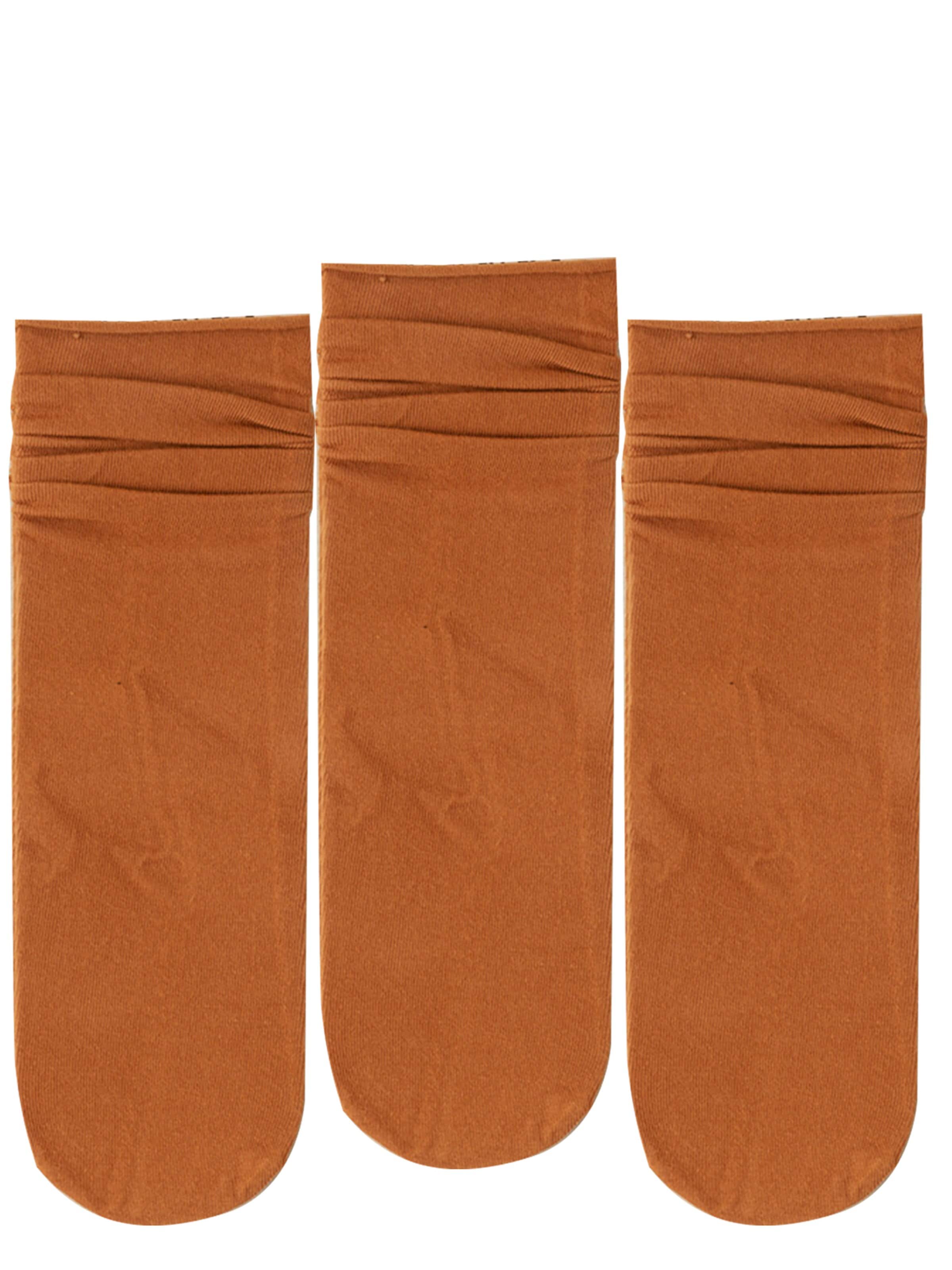 Millo Socks 'Ice Viskose' in Brown