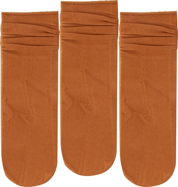 Millo Socks 'Ice Viskose' in Brown: front