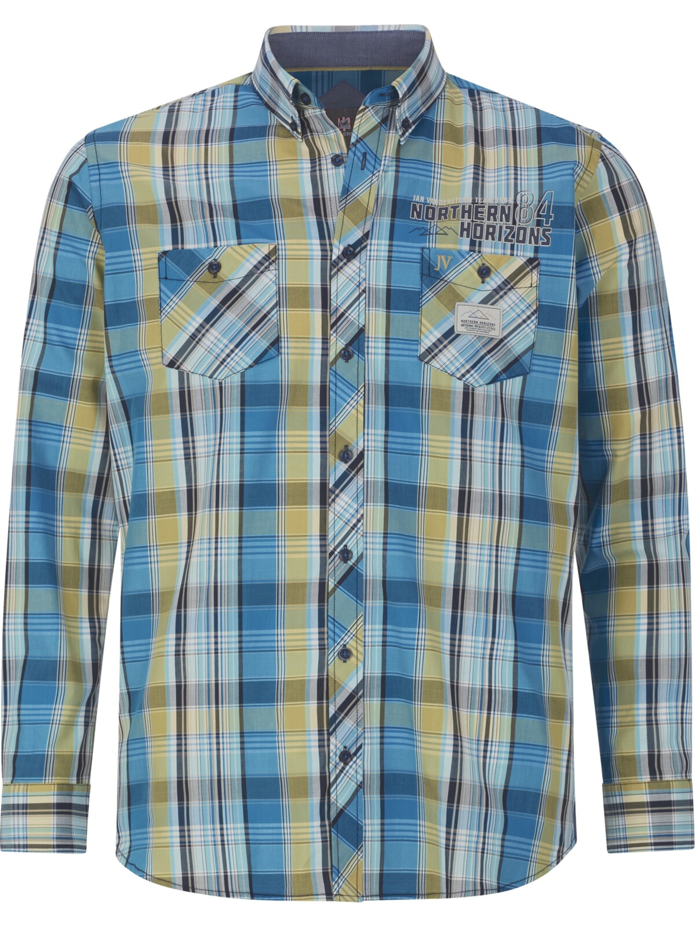 Jan Vanderstorm Comfort Fit Hemd 'Jorheim' in Blau: Vorderseite