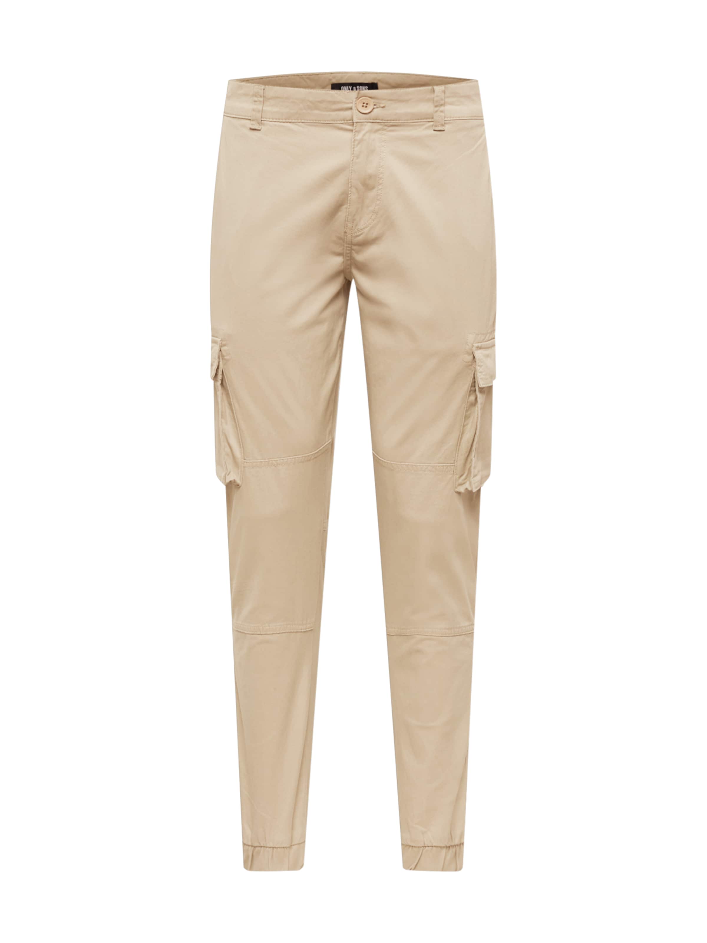Only & Sons Cargobukser 'Cam Stage' i beige: forside