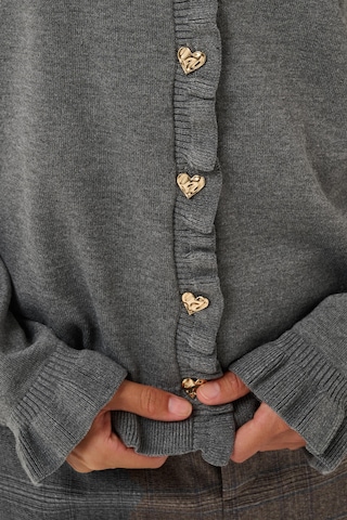 CULTURE Gebreid vest 'Clare ' in Grijs