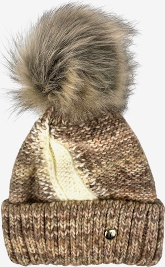 Kumixi Mütze 'Bommelmütze' in cappuccino, Produktansicht