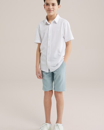 WE Fashion Слим Штаны в Зеленый