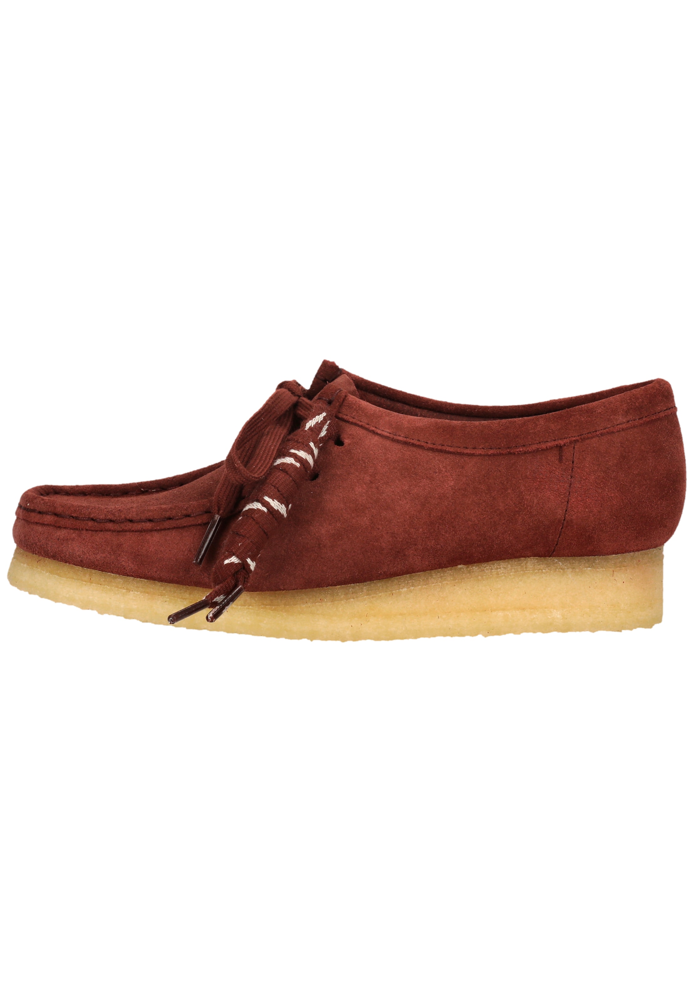 CLARKS Veterschoen 'Wallabee' in Rood