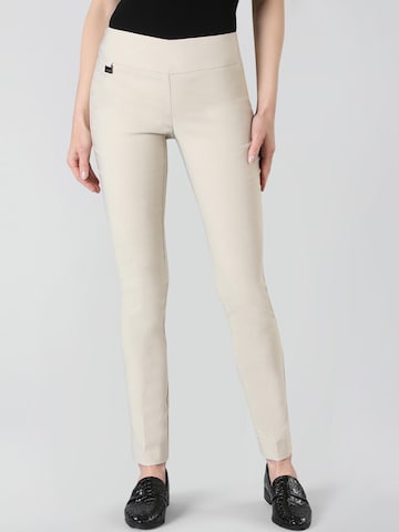 Coupe slim Pantalon 'Perfectly fitting' Lisette L en beige : devant