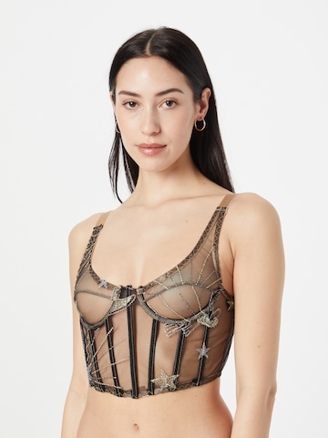 Nasty Gal Corsage in Black: front