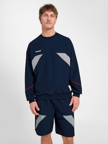 Hummel Sports sweatshirt in Blue: front