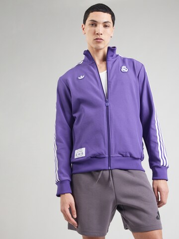 ADIDAS ORIGINALS Training jacket 'Real Madrid' in Purple: front